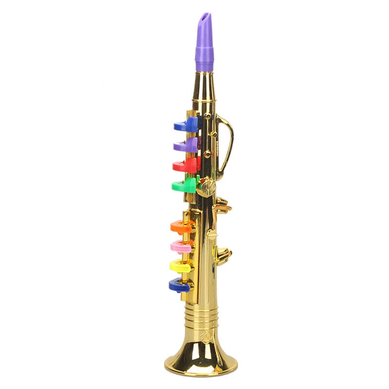 Classical Clarinet Trumpet Saxophone Imitation Musical Instrument Toys Boys Girl Early Education Learning Tool for Kids Children