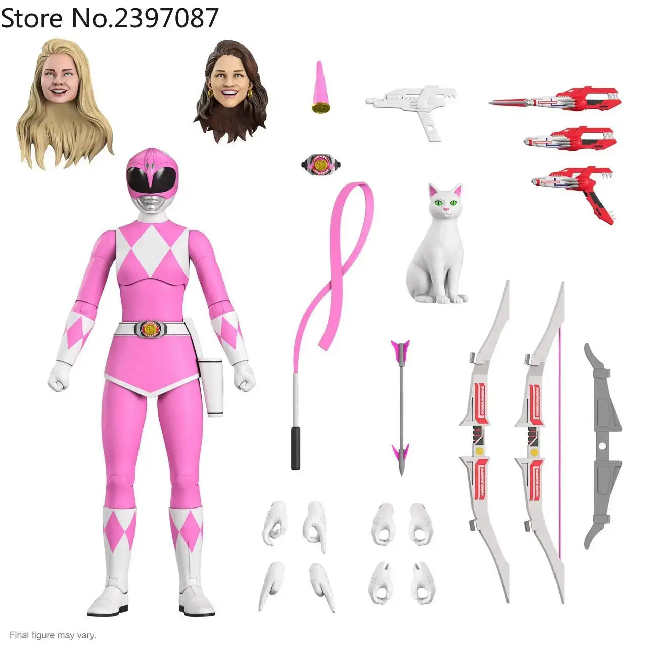 Super7 Power Rangers Mighty Morphin Pink Ranger Red Ranger Rita Repulsa dragonzord Action Figure Toy Classic Power Rangers