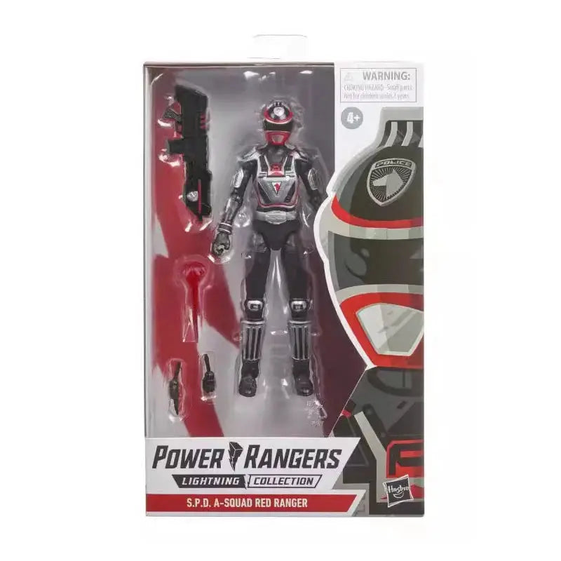 Hasbro Anime Power Rangers Squad Red Ranger Black Ranger Christmas Gifts Active Joint Genuine Action Figure Model Toys