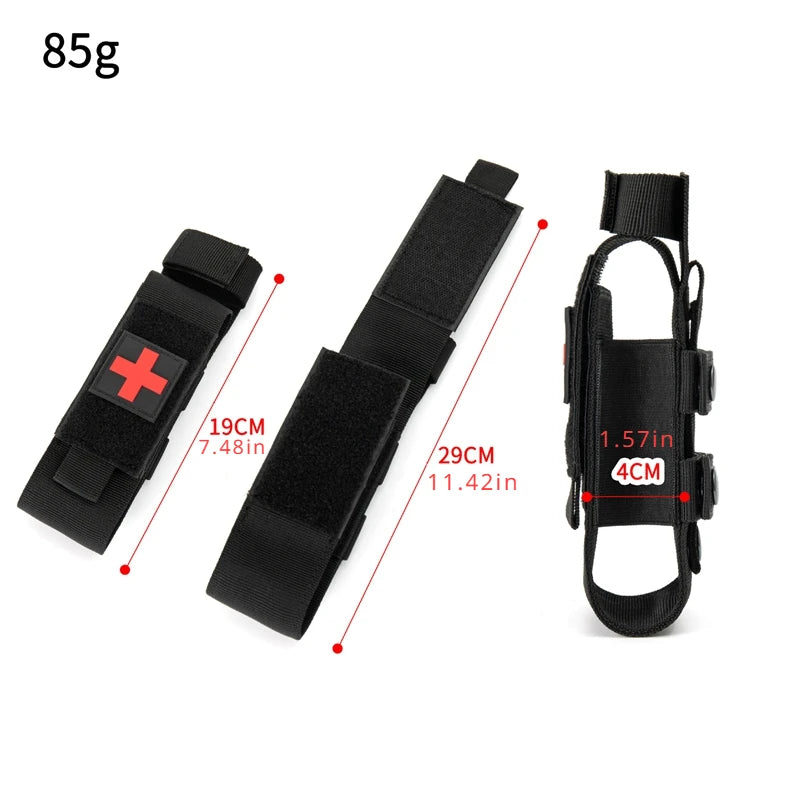 Outdoor Survival Gear MOLLE Tourniquet Holder Bag for Hiking Camping First Aid Kit Rescue Medical Equipment