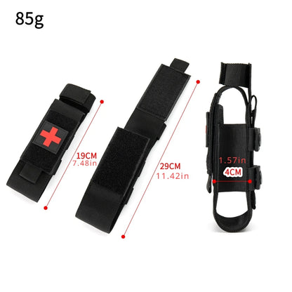 Outdoor Survival Gear MOLLE Tourniquet Holder Bag for Hiking Camping First Aid Kit Rescue Medical Equipment