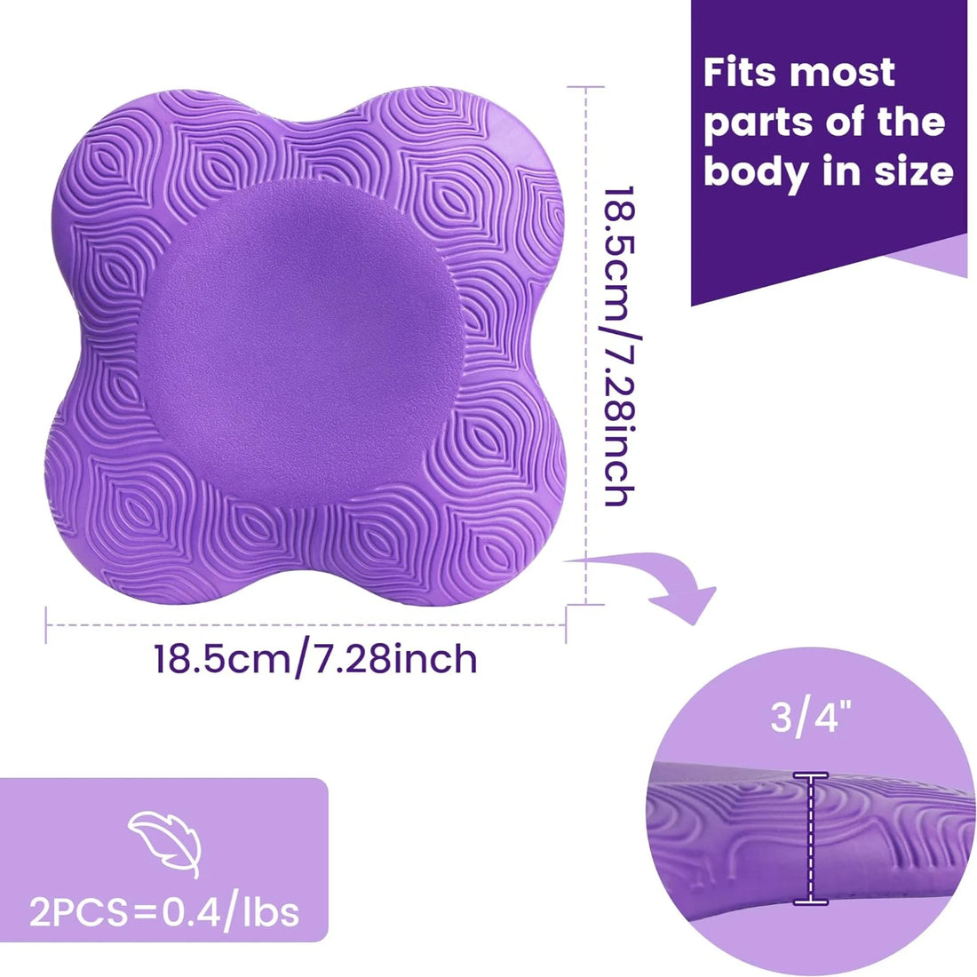 Yoga Knee Pads Set: Premium, Comfortable, and High-Quality - Enhance Your Practice with Essential Props for Optimal Comfort and