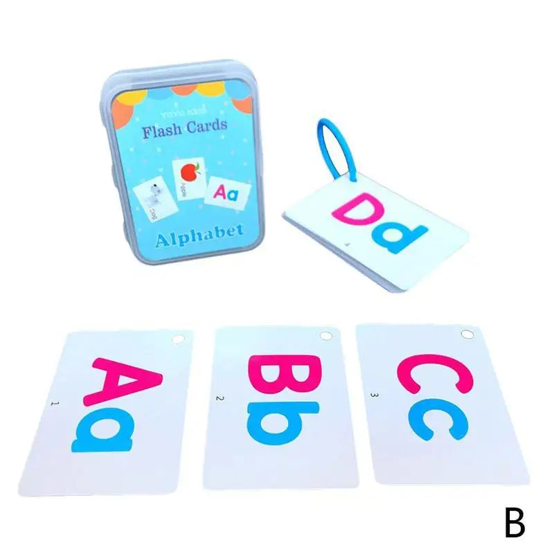 English Words Learning Flashcards for Kids 3-6 Years Reading Enlightenment Cards Educational Toys Montessori Teaching Aids