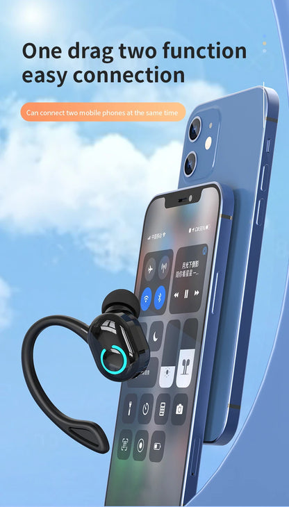 Wireless Bluetooth Earphones HIFI Bass With HD MIC Ear-Hook Earbuds Noise Cancelling Life Waterproof Game Sports Music Headsets