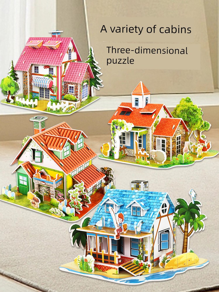 DIY Fun House Creative House 3D Puzzle Model