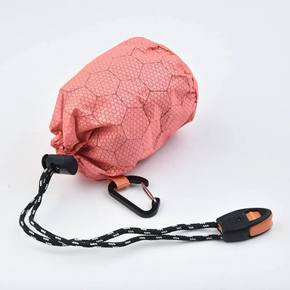 Portable Waterproof Emergency Survival Sleeping Storage Bag Hiking Sack Camping Gear Thermal Bivy Aid Rescue Kit Mylar Blanket