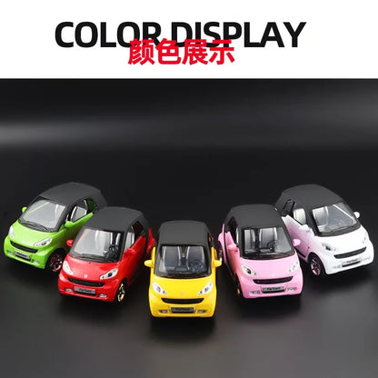 1:32 Mercedes-Benz SMART Miniatures Alloy Diecast Model Car Model Sound &amp; Light Toys For Kids Cute and Compact Christmas Gifts