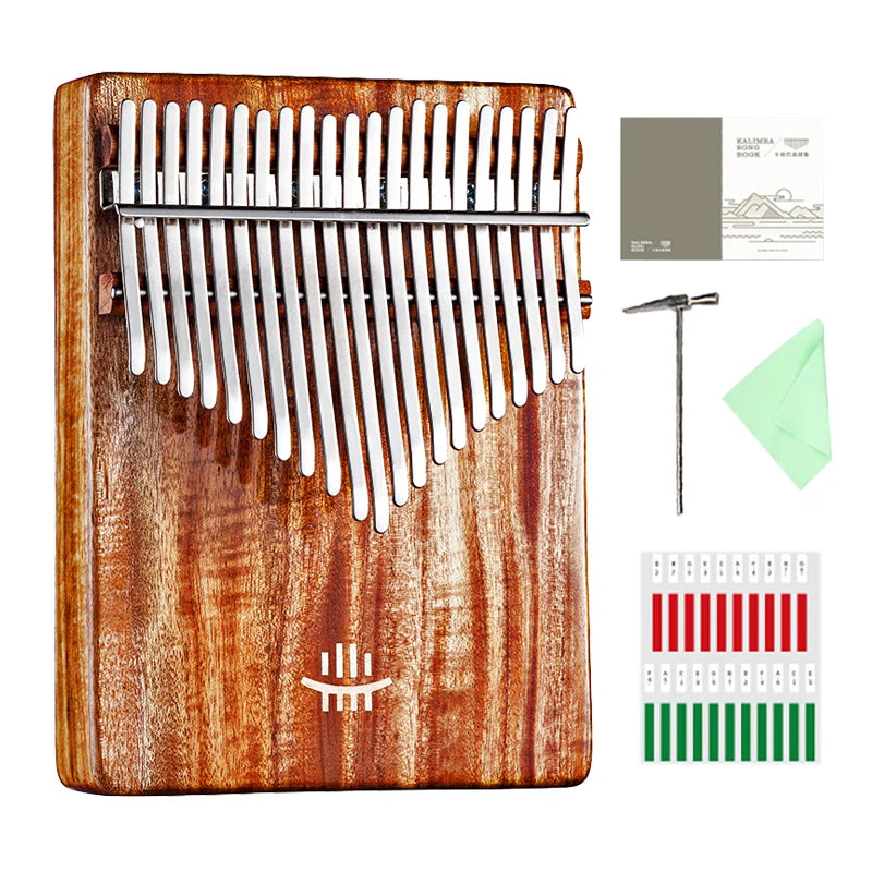 Hluru Hollow Kalimba 17 Keys  Acacia Wood 21 Key Kalimba Walnut Rosewood Thumb Piano Musical Instrument Mbira Sanza For Beginner