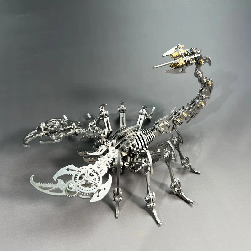 3D Scorpions Metal Puzzle Steampunk Mechanical Insect Model Kit Floatingcity Steel Warcraft Assemble Jhandmade Toy For Adults