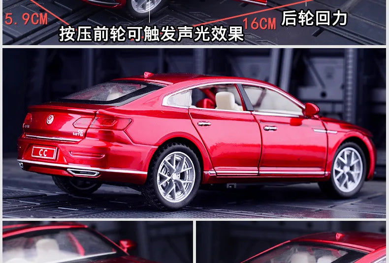 1:32 Volkswagen CC arteon Car Model Alloy Car Die Cast Toy Car Model Pull Back Children&