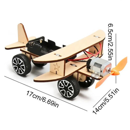 Wood Airplane Puzzle Wooden Airplane Model Puzzle Electric Ride On Toys Craft Hobby Fun &amp; Educational Assembly Toys For 6-12