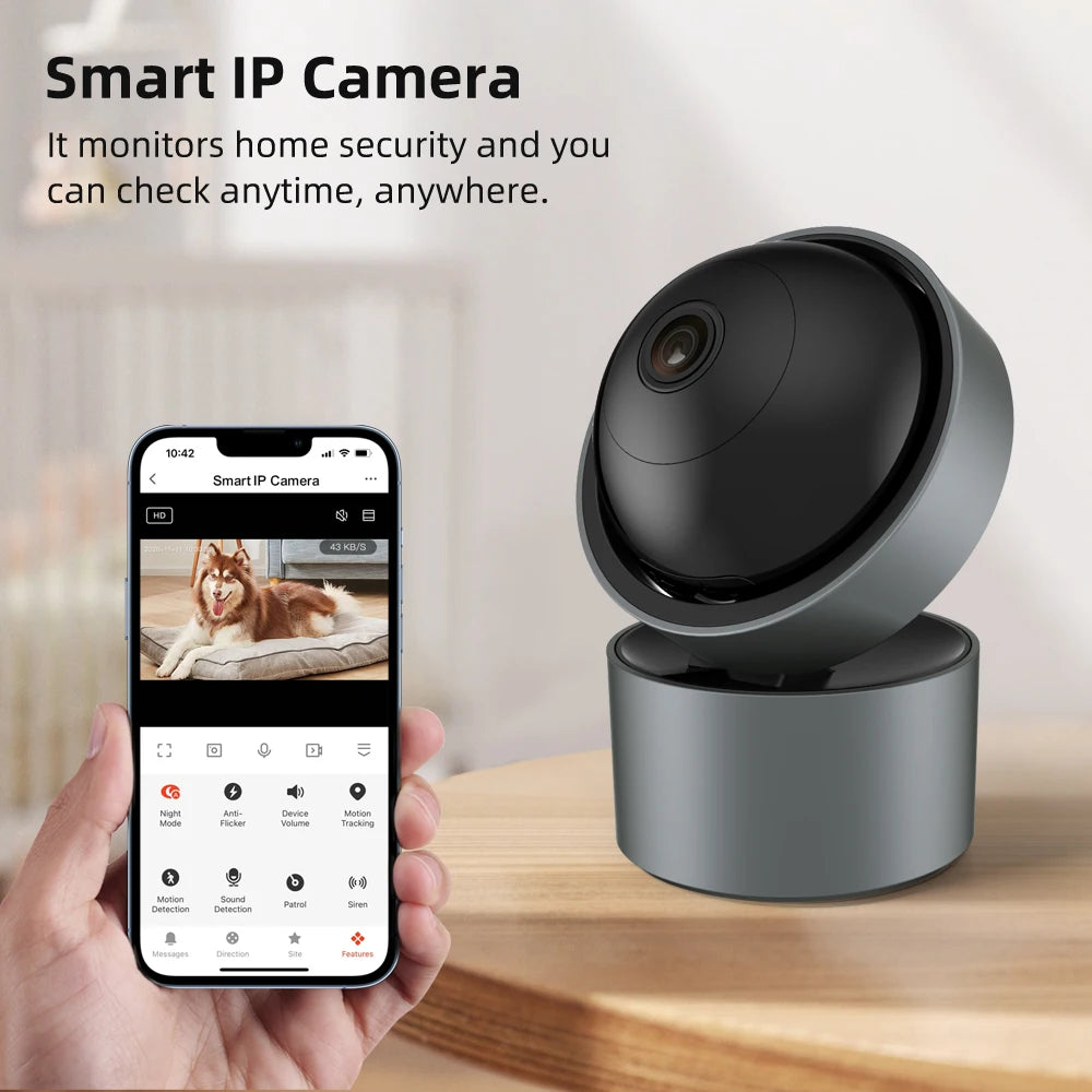 AVATTO Tuya Wifi IP Camera,Smart AI Human Detect Wireless Video Surveillance Camera CCTV Night Camera Home Security Protection