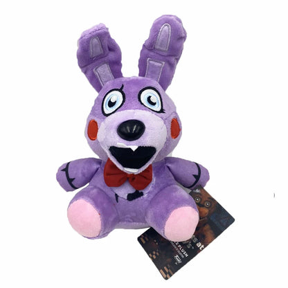 18cm FNAF Purple Plush Nightmare Bonnie Plush Toys Five Nights at Fredy Bonnie Peluche Toys Soft Stuffed Animal Dolls Kids Gifts