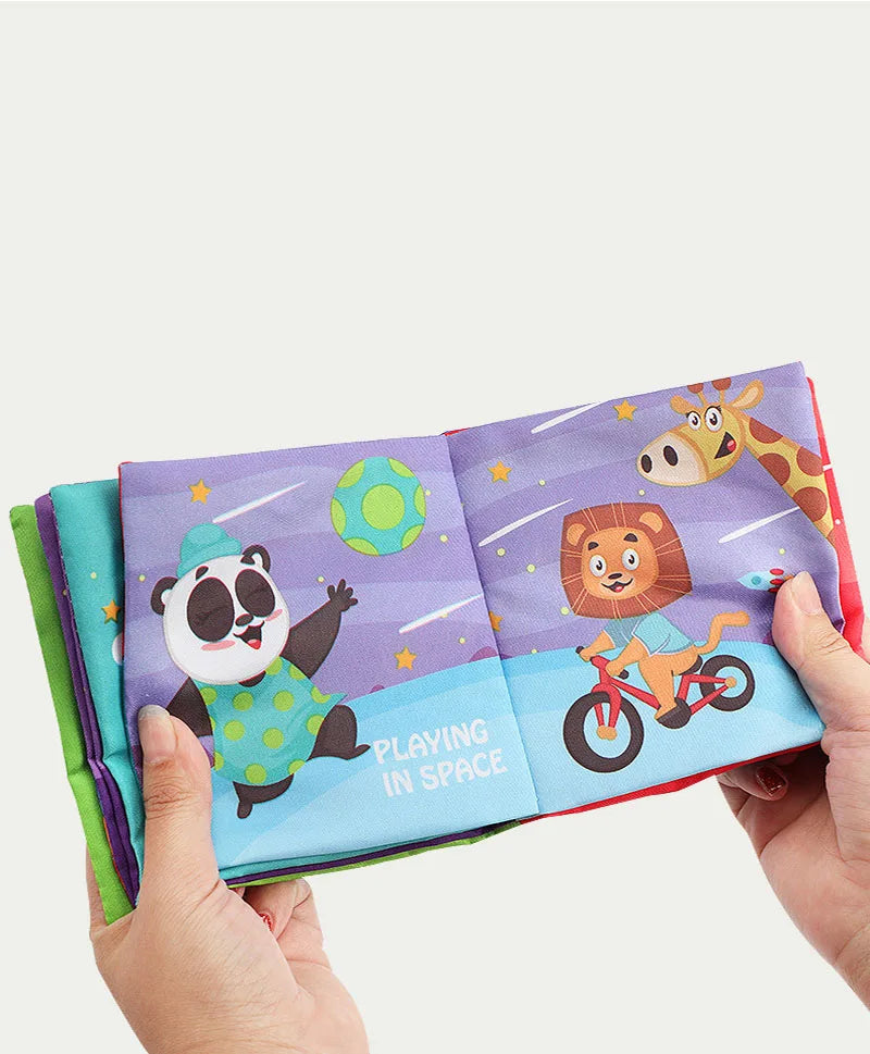 Baby Cloth Book Toys Animals Soft Learning Educational Toys For Babies Development montessori Sensory Books Baby Toys 0 12 Month