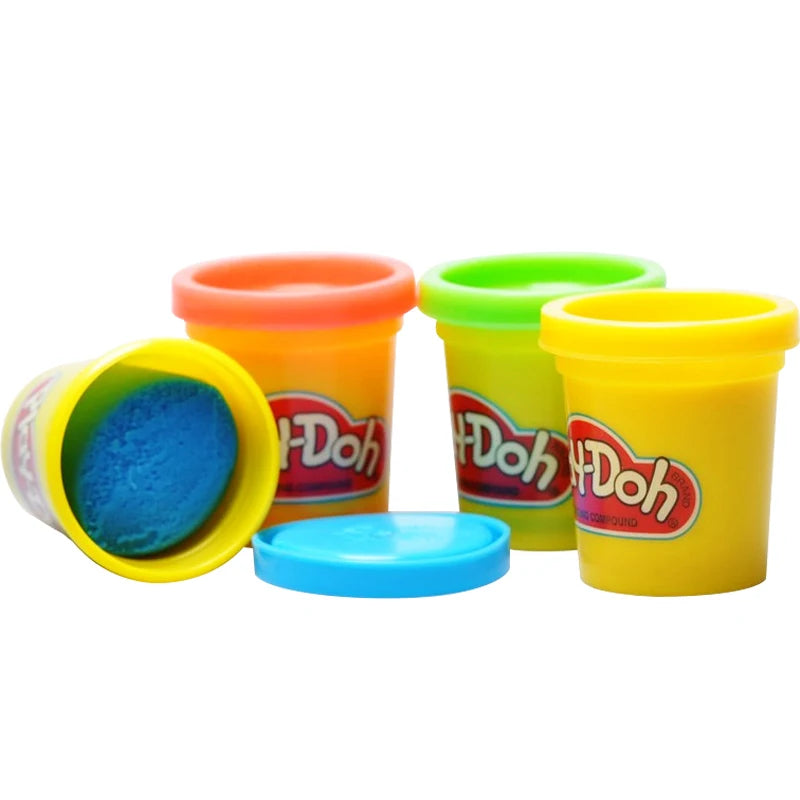 Hasbro Play-Doh Mini 4 Colors Clay Set DIY Safety Plasticine Tool Kit Modeling Clay Educational Toys for Children Kids Gift