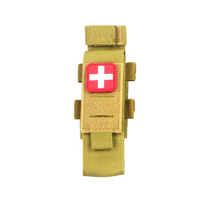 Outdoor Survival Gear MOLLE Tourniquet Holder Bag for Hiking Camping First Aid Kit Rescue Medical Equipment