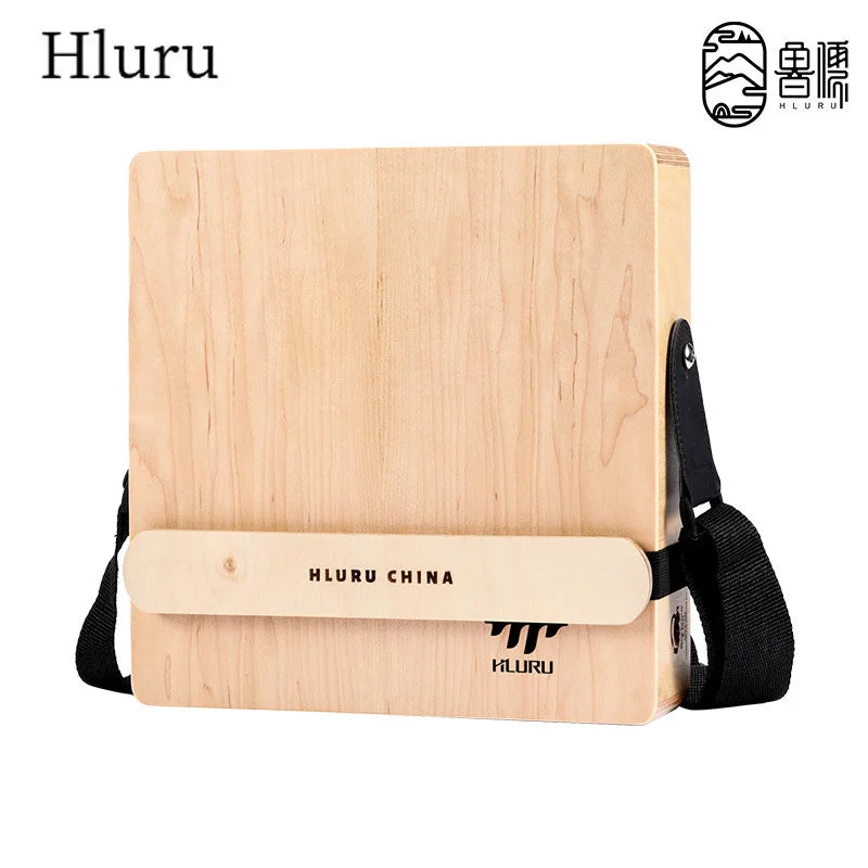 Hluru Wooden Cajon Drum Portable Travel Box Music Percussion Instrument Professional Kahong Drum for Musicians