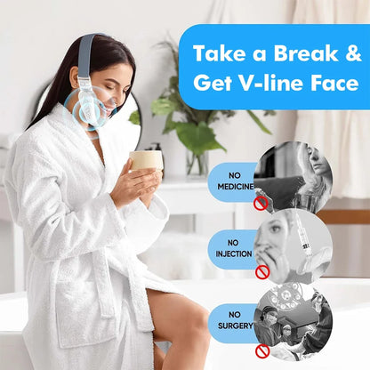 V Face Massager Portable Facial Massage Device Facial Lifting Slimming Massage Double Chin V Face Shaped Cheek Lift Belt Machine