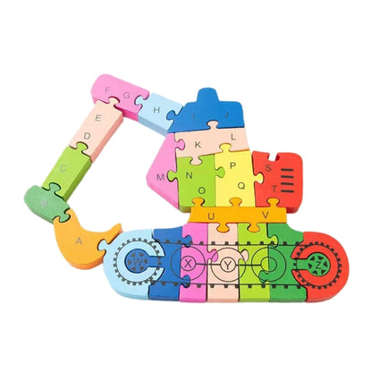 Wooden Puzzles for Kids,Toddler Number/Alphabets Puzzle,Wooden Animal Puzzles