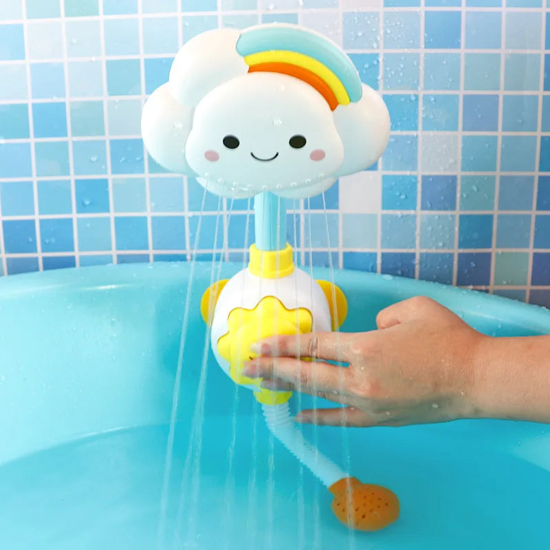 Bath Toys for Kids Baby Water Game Clouds Model Faucet Shower Water Spray Toy For Children Squirting Sprinkler Bathroom Baby Toy