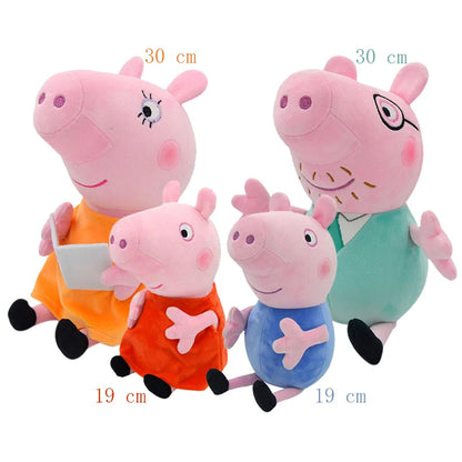 30cm Peppa Pig George Dad Mom Children&