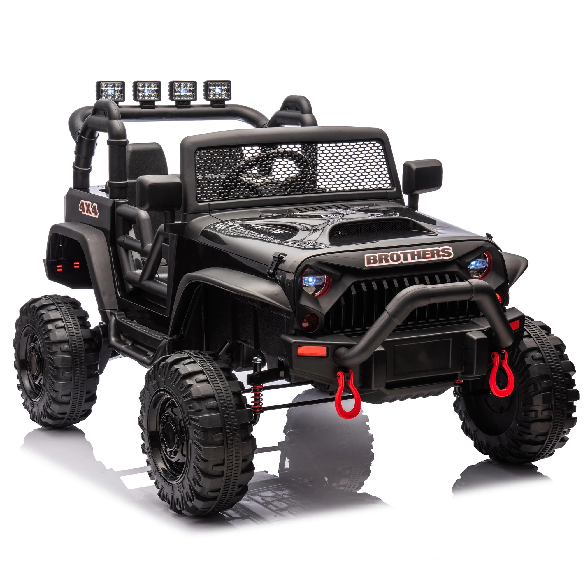 24v Kids Ride On 400w Electric Toy Car Parents Control,Four-Wheel Suspension,Front And Rear Led Searchlight,With Bluetooth Toys