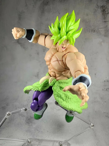 SHF Dragon Ball Super Broly Action Figure Saiya Collection Doll Anime Theater Version Figures Toy 22cm Broli Movable Model Toys