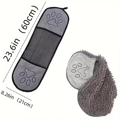 Super Absorbent Pet Bath Towel-Quick-Dry for Dogs &amp; Cats