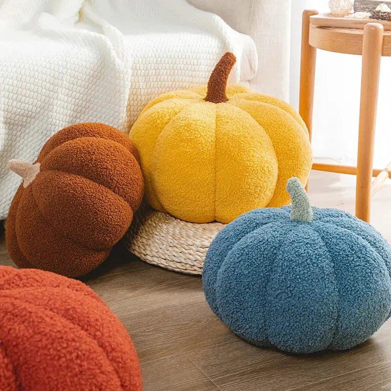 High Quality Soft Cute Pumpkin Shaped Pillow Nordic Style Room Decor Plush Sofa Living Room Bedside Bed Cushion 20/28/35cm