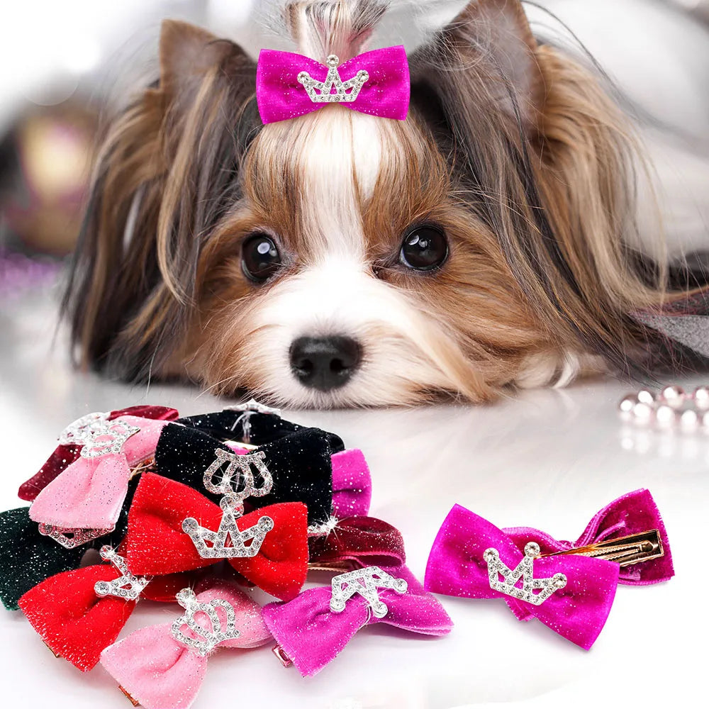Pet Dog Bow Hairpin