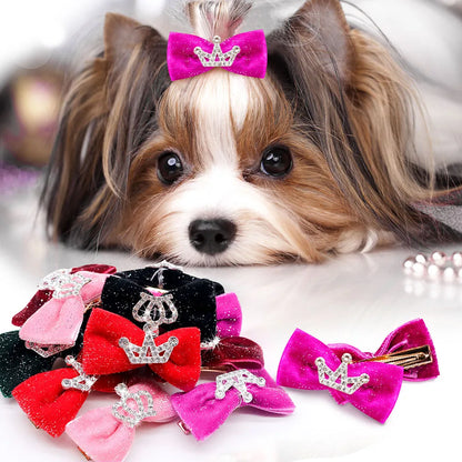Pet Dog Bow Hairpin