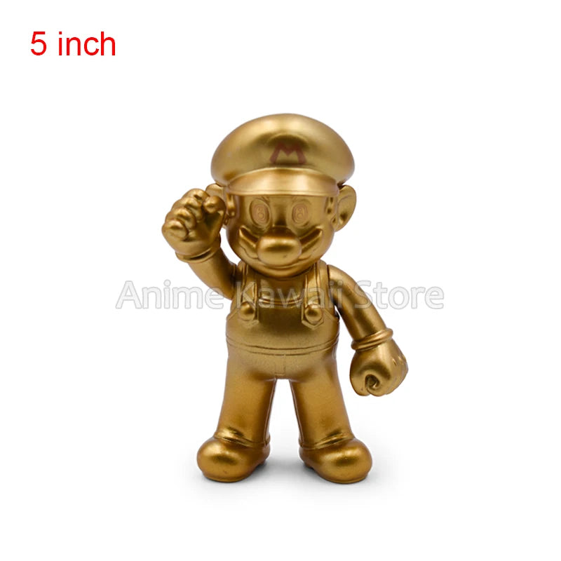 5 inch Anime Super Mario Series Action Figure Luigi Mario Bros Cosplay Model  Toys Kids Children Birthday Halloween Gifts