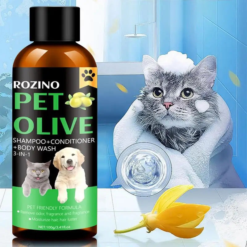 Pet Shampoo for Dogs Grooming Supplies for Cleaning Conditioning Moisturizing Smooth Cat Dog Shampoo for Sensitive Skin