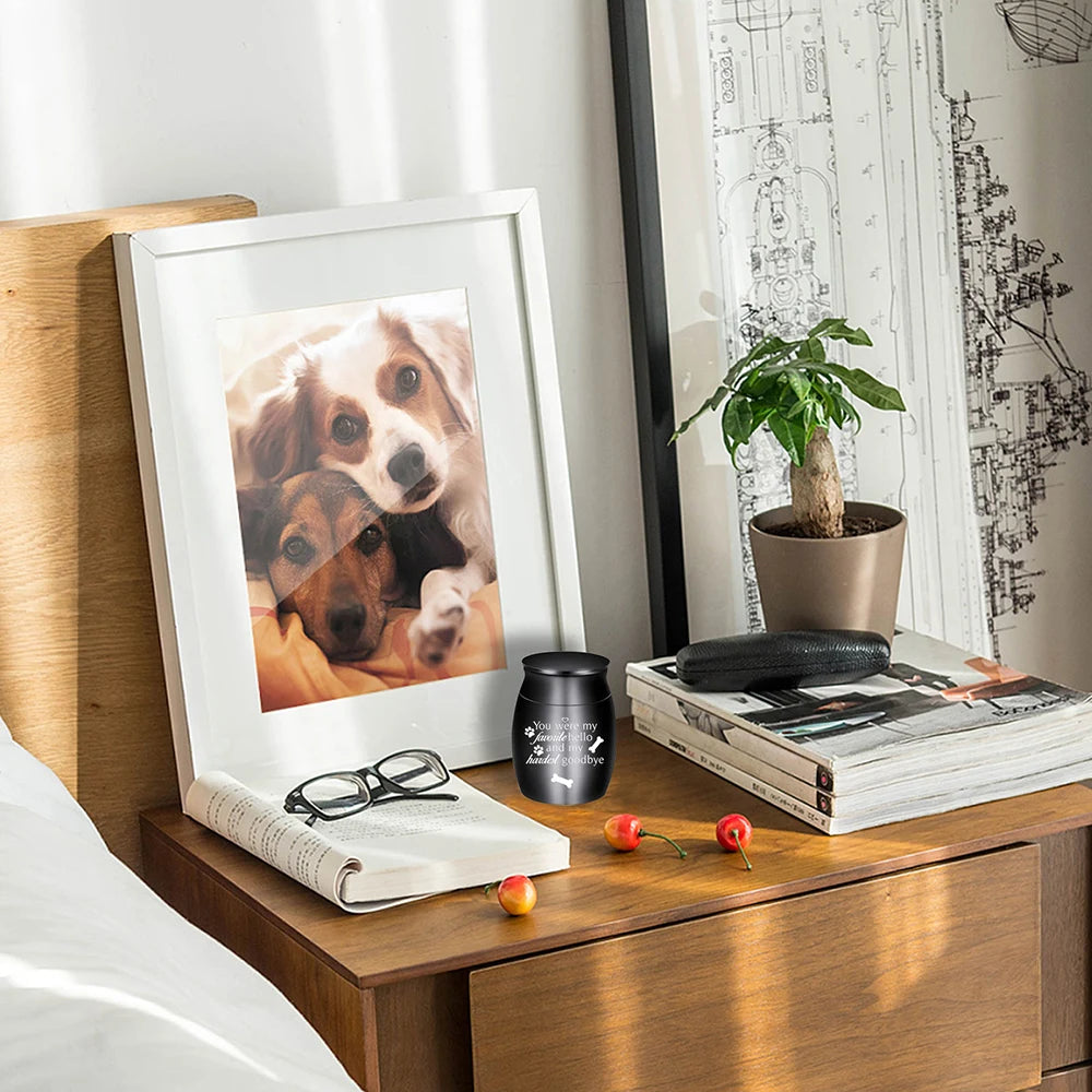 Pet Memorial Small Urn for Dog Ashes