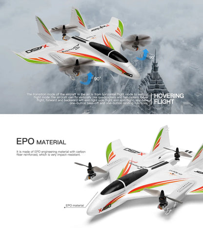 WLtoys XK X450 RC Airplane 6CH Brushless Plane 2.4G Radio Control Glider Fixed Wing Remote Control Aircraft 3D/6G RC Helicopters