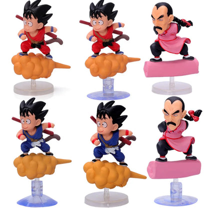 Anime Dragon Ball Son Goku Tao Pai Pai Action Figure Doll Collection Statue Toys Car Suction Cup Decoration Tabletop Ornaments