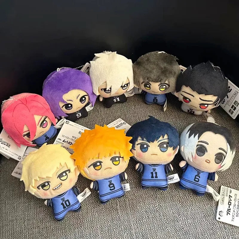 10cm New Blue Lock Plush Pendant KeyChain Isagi Yoichi Nagi Seishiro Mikage Reo Rin Itoshi Itoshi Sae Action Doll Toy Bag Gift