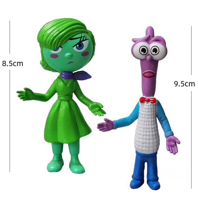 New Inside Out 2 Action Figure Toy Cartoon Movie Joy Anxiety Anger Sadness Disgust Fear Model Doll Figurines Kids Gift