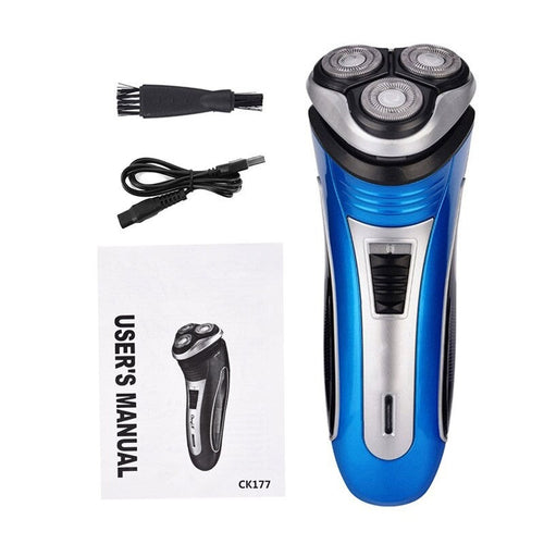 Electric Hair Beard Trimmer USB Rechargeable Shaver 3D Floating Heads