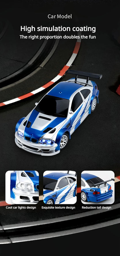 1/43 2.4G Mini RC Drift Car 4WD Remote Control Car High Speed Four Wheel Drive Radio Controlled Racing Car Model Boy Toy Gift