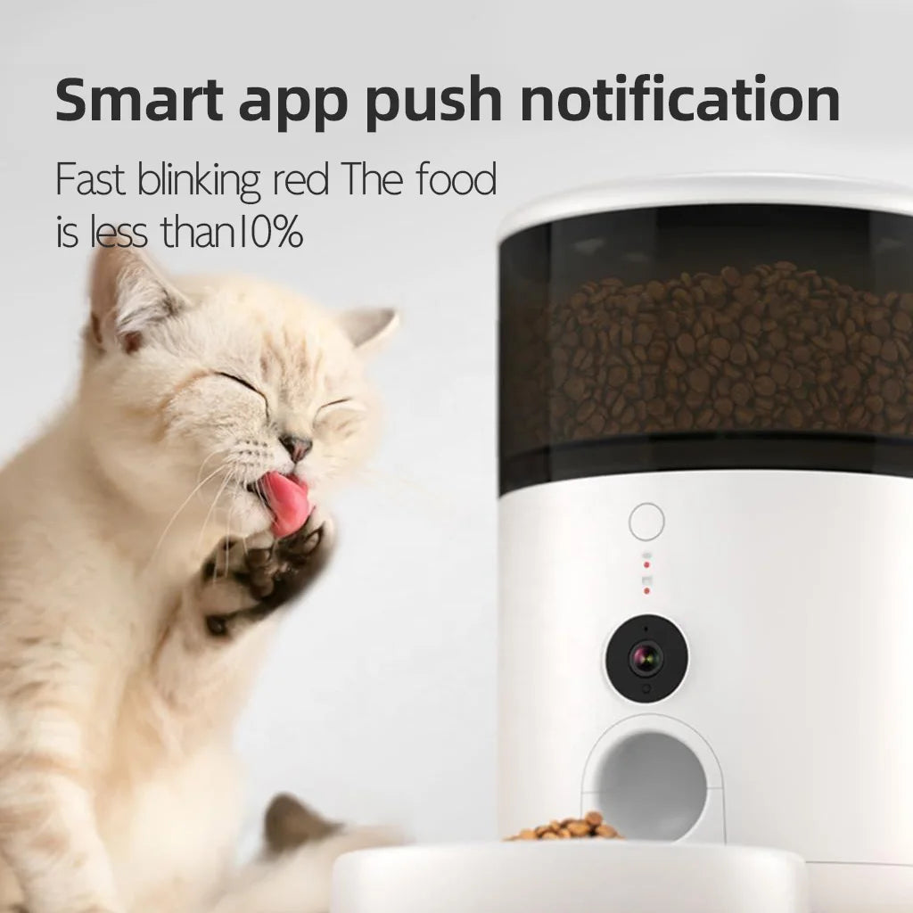 Automatic Smart Pet Feeder - Full HD 3MP Camera - 2.4 And 5.8GHz WiFi - Alexa And Google Home Wireless Pet Feeder