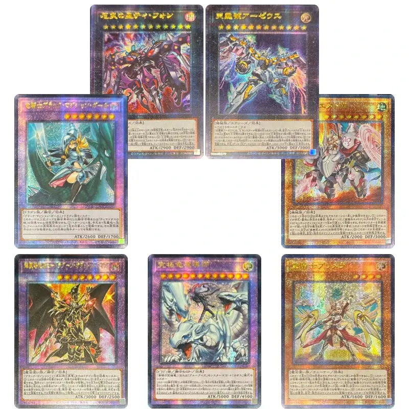 Diy Homemade Anime Rare Card Yu-Gi-Oh! Master of Knight Dragon Cartoon Characters Collectible Cards Toys Christmas Gift