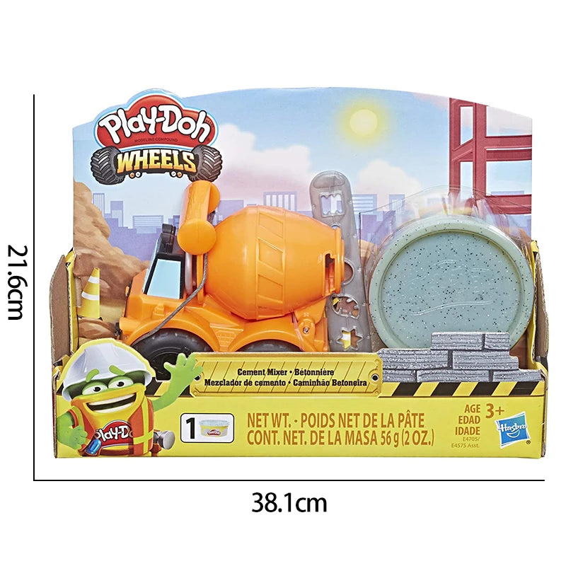 Hasbro Play-Doh Colorful Clay Boys Play House Traffic Series Engineering Truck Forklift Tank Truck Clay Educational Kids Toys