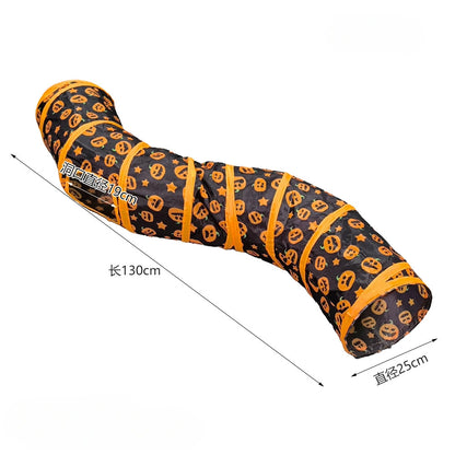 Foldable Rainbow Cat Tunnel Interactive Cat Toy Collapsible Play Tube for Kittens Durable Portable Pet Exercise Cubes