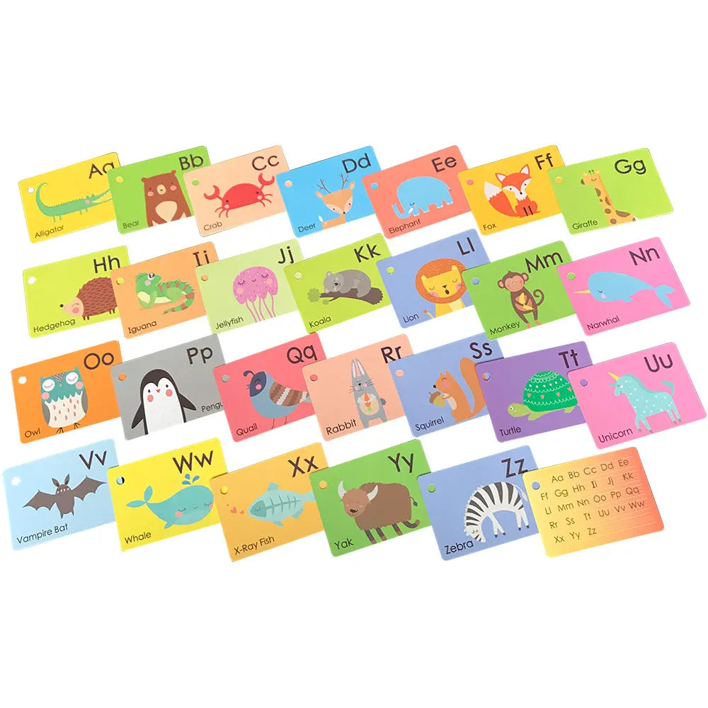 English Words Learning Flashcards for Kids 3-6 Years Reading Enlightenment Cards Educational Toys Montessori Teaching Aids