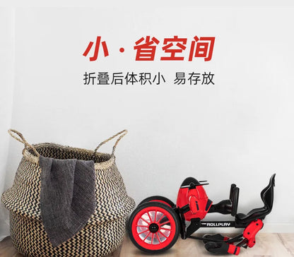 Simulation Model Folding Airplane Pedal Drift Bike Rotatable Propeller Children&