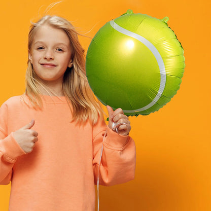 1 Set Tennis Racket and Tennis Ball Balloon for Sports Tennis Themed Birthday Party Supplies