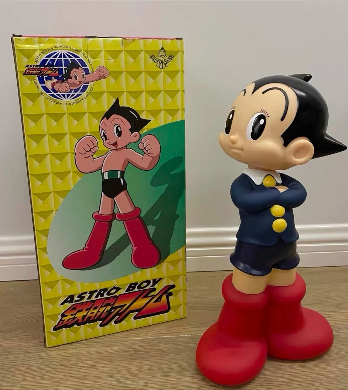 Anime AstroBoy 40CM Mighty Atom Large Figure Tetsuwan Atom Movable Action Figures PVC Statue Collection Model Toys Holiday Gifts