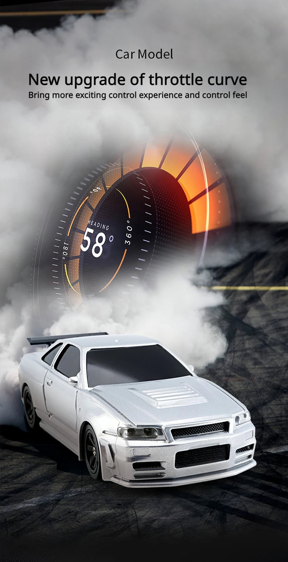 1/43 2.4G Mini RC Drift Car 4WD Remote Control Car High Speed Four Wheel Drive Radio Controlled Racing Car Model Boy Toy Gift