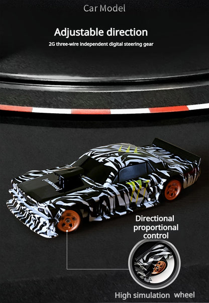 1/43 2.4G Mini RC Drift Car 4WD Remote Control Car High Speed Four Wheel Drive Radio Controlled Racing Car Model Boy Toy Gift